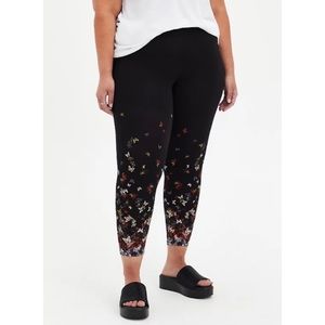 🆕Black 🦋 Butterfly Fade Premiums Crop Legging 1X